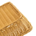 thumbnail image 3 of ZEONHAK 3 Pack 15.7 x 11.8 x 3.1 Inch Poly Wicker Bread Baskets, Rectangle Imitation Rattan Woven Basket, Poly Wicker Storage Baskets for Bread, Vegetable, Fruit, 3 of 6