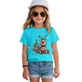 thumbnail image 4 of Zshosam Toddler Girl Graphic Tees Fall Toddler Christmas Shirt Boys Girls Santa Tshirts Funny Xmas Holiday Tees Gift for Kids Size 18 24 Months,(Light Blue 18-24 Months), 4 of 6