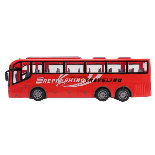 Modelo de Bus RC, Simulació de color Brillante Vívido 1/30 Juguete de Autobús Remoto Inalámbrico para Cultivo de Imaginación Para Niños Mayores de 3 Años