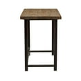 thumbnail image 6 of Alaterre Furniture Pomona 32 in. Compact Writing Desk with Solid Wood Top and Metal Frame – Rustic Industrial Style Small Home Office Desk, Natural, 6 of 10