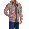 thumbnail image 2 of Naloa Color Flowers Men’s Hoodies, Zip up Hoodie, Sweatshirts,Hoodies for Men Sizes S-3XL-Large, 2 of 5