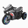 thumbnail image 5 of Werseon 12V Electric Motorcycle for Kids, 3-Wheel Ride On Motorcycle for 3-6 Years Old, Battery Powered Ride on Toy with LED Light Wheels, MP3, Bluetooth, up to 110lbs, Gray, 5 of 15