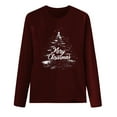 thumbnail image 5 of RKSTN Blouses pour Femmes Mode Décontractée Imprimé de Noël Col Rond Manches Longues Amples Blouses pour Femmes Habillées Décontractées, 5 of 5