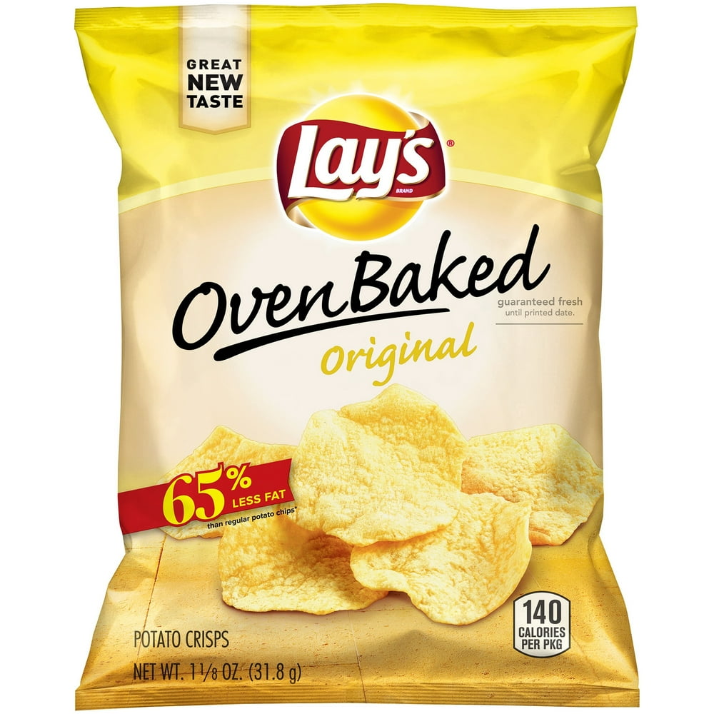 Lays Oven Baked Original Potato Chips 113 Oz Bag