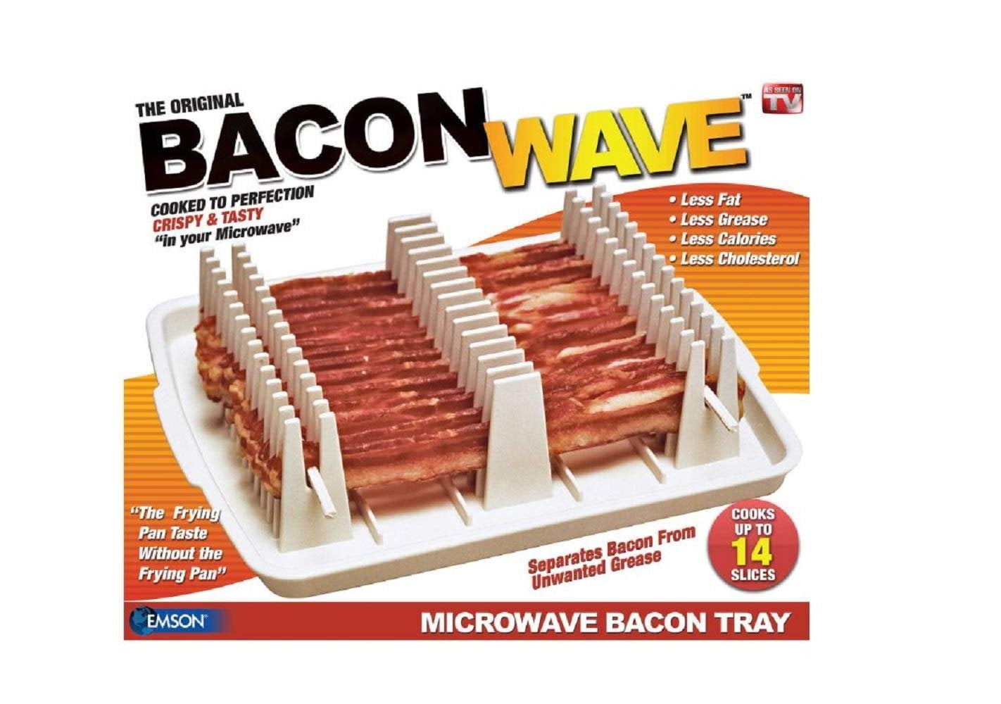 Emson Bacon Wave, Microwave Bacon Cooker, New - Walmart.com
