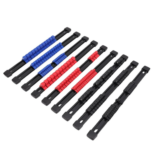 Juego De Organizador De Enchufes, Soporte De Almacenamiento De Enchufes Vertical U Horizontal De 1/4 3/8 1/2 Pulgadas, Limpio Y Ordenado Para Banco De Trabajo De Pared