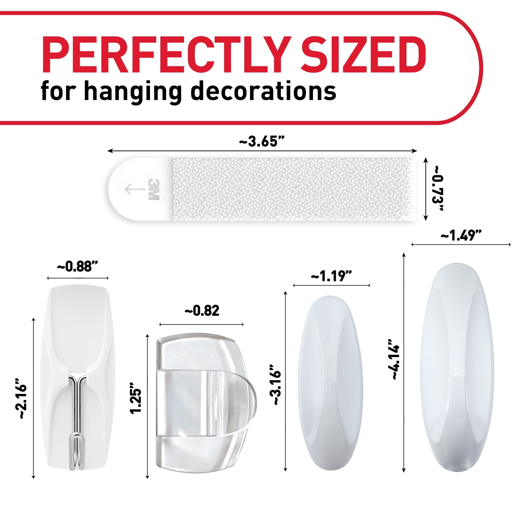 Command 4th of July Decorations Kit, Variety Pack, Holds 15 lbs, Picture Hangers, Outdoor, Designer, and Wire Hooks, 31 Pieces