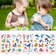 thumbnail image 1 of 3D impermeable tatuaje vida marina cuerpo tatuaje pegatina colorido para hombres mujeres niños Likrtyny Libre de BPA, 1 of 3