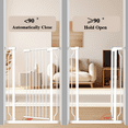 thumbnail image 2 of Fairy Baby Baby Gate Tall 40.55" Extra Wide Pet Dog Gate 30"-34" White Metal, 2 of 8