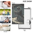 thumbnail image 6 of SKYSONIC 2 PCS Grim Reaper Bath Towels Set 16"x28", Cotton Face Towel Water Absorbent Lightweight Quickdry Hand Towels for Bathroom Ktichen Travel Gym, 6 of 7