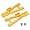 Gold, variant on Riousery 2Pcs Front Rear Lower Swing Arms Aluminum Alloy Lower Suspension Arm for JLB 1/10 Car Truck Series Black Replacement Part RC Accessories (4.33 inches / 11 cm) Upgrade Kit for Enthusiasts