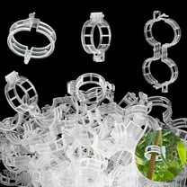 HZCrisp 250PCS Plant Support Clips for Climbing Plants, Reusable Plastic Trellis Clips for Tomato Cucumber Vine Vegetables in Garden or Greenhouse
