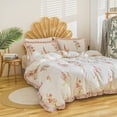 thumbnail image 2 of Move Over Flowers Duvet Cover Set Twin Ruffle Bedding Sets Ruffle Floral Pattern Microfiber No Filling, 2 of 10