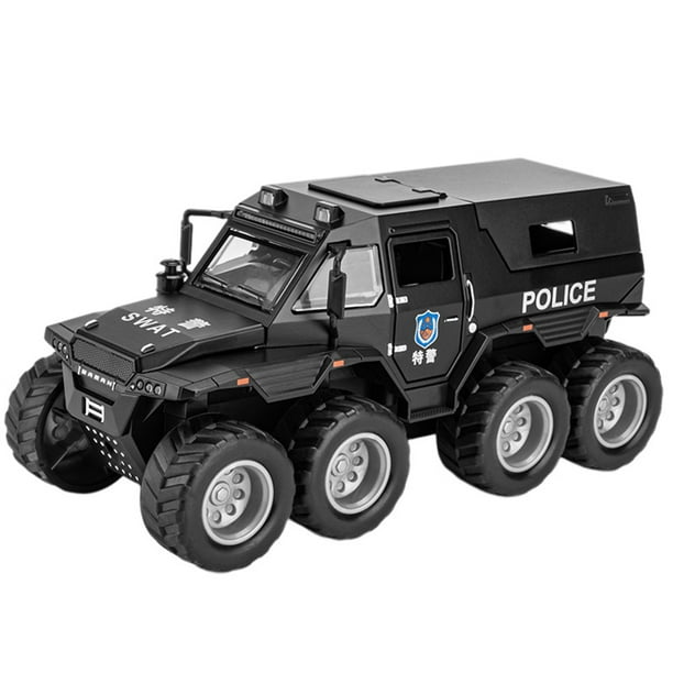4X4 quad Voiture électrique police shérif enfant Pack luxe noir et