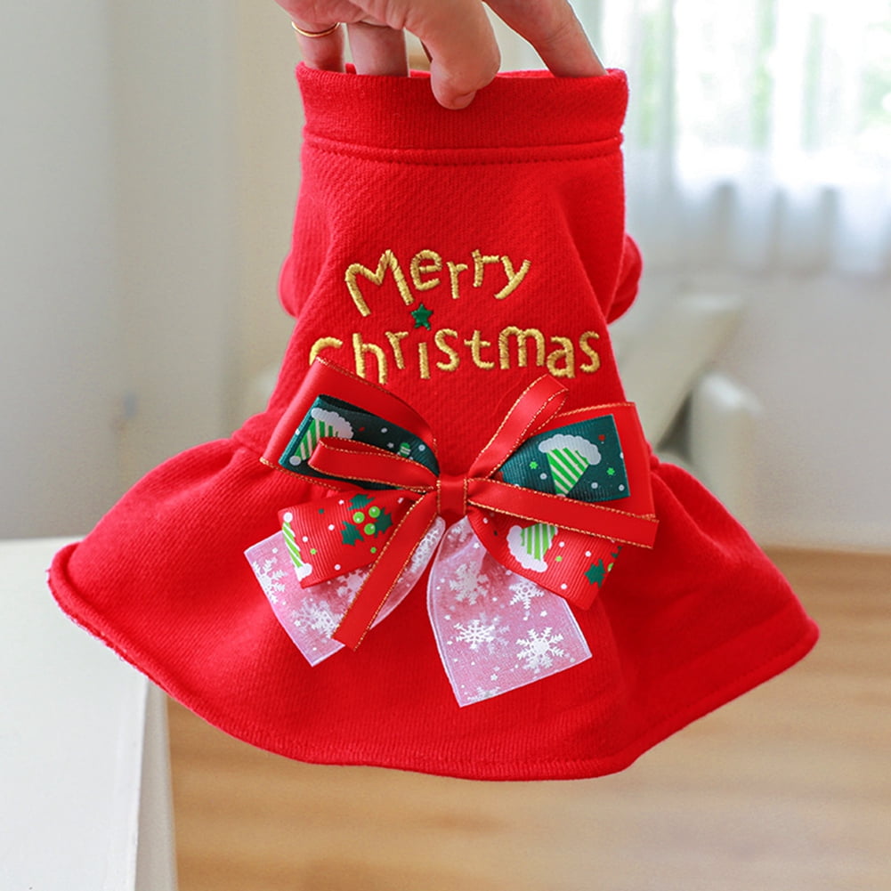 white christmas dresses Candy Canes Christmas Dog Dress
