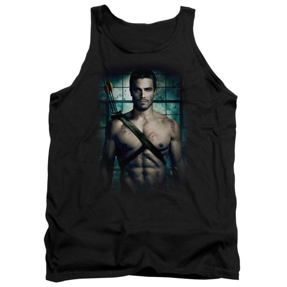 Arrow Shirtless Adult Tank Top Black