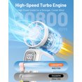 thumbnail image 6 of W & O Handheld Semiconductor Cooling Fan, Rechargeable Portable Mini Fan with Cooling Plate, USB-C Personal Fan for Travel & Outdoor Use-White, 6 of 7