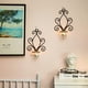 thumbnail image 3 of Candelabro de pared MACHAO estilo Vintage 2 uds de hierro creativo decoraciones de pared negro, 3 of 5