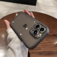 thumbnail image 1 of Luxury Shockproof Silicone Bumper Clear Phone Case For iPhone 15 14 13 12 11 Pro Max Lens Protection Transparent Cove, 1 of 5