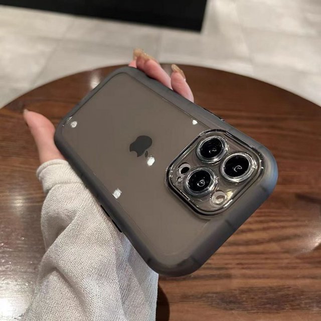 Luxury Shockproof Silicone Bumper Clear Phone Case For iPhone 15 14 13 12 11 Pro Max Lens Protection Transparent Cove