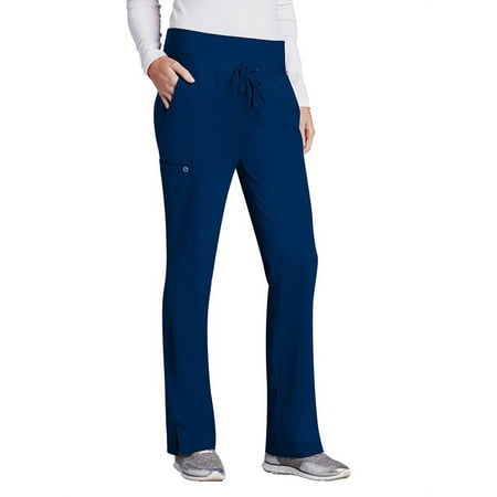 Barco One 5206 Women's Midrise Cargo Scrub Pant Indigo S Petite