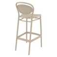 thumbnail image 5 of Compamia Marcel Contemporary Resin Indoor/Outdoor Bar Stool Taupe, 5 of 5
