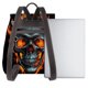 thumbnail image 3 of Disketp Flame Metal Skull Mochila de Cuero para Mujer, Bolso de Espalda Antirrobo con Estilo para Viaje, Trabajo y Uso Diario, 3 of 4
