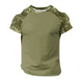 thumbnail image 4 of T Shirts for Men Summer Camo Print Short Sleeved Crew Neck Tee Tops Casual Regular Fit Workout Running Pullover Shirts, 4 of 5