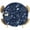 Blue, variant on Black White Cartoon Space Round Tablecloth 55-60 Inch Round Fitted Table Cloth with Elastic Edge, Star Spacecraft Rocket Meteorite Waterproof Table Cover Protector for Outdoor Picnic Party Dining