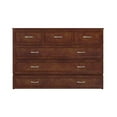 thumbnail image 3 of Atlin Designs Lit Escamotable Moderne en Bois Massif Format Grand avec Matelas, Noyer, 3 of 14