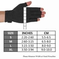 thumbnail image 2 of LAICAIW Arthritis Compression Gloves Relieve Pain from Rheumatoid, RSI,Carpal Tunnel, Hand Gloves Fingerless for Computer Typing and Dailywork, Support for Hands and Joints (S, Black), 2 of 7