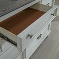 thumbnail image 5 of Liberty Furniture Industies, INC Queen Panel Bed, Dresser & Mirror, Chest, Night Stand - White w/ Charcoal Tops, 5 of 17