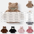 thumbnail image 3 of JUMEYU Toddler Jackets for Girls Toddler Girls Fleece Zip-Up Hooded Jacket with Bear Ear Plush Detail 4T 5T (Brown,4-5 Years), 3 of 8