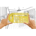 thumbnail image 3 of Traceease Geometric Drafting Combination Template Drawing Stencil, Designing Template Measuring Ruler, 3 of 6