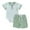Light Green, variant on HUANBAI Boy And Girl Baby Summer Jumpsuit Short Sleeve Romper For Toddler 0 1 Year Old 12