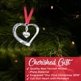 thumbnail image 4 of Klikel 2019 Our First Christmas Ornament - Christmas Heart Ornament - With Red Ribbon - Engaged Married, 4 of 6