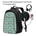 thumbnail image 2 of Easygdp winter ski Dachshund Mochila para Laptop de Viaje con Puerto USB, Mochila para Laptop con Puerto de Carga USB para Mujeres y Hombres, 2 of 7