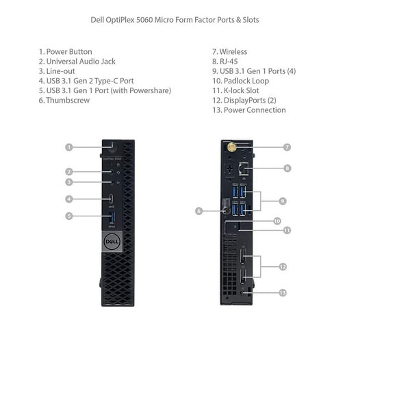 Refurbished Dell OptiPlex 5060 Intel i5-8400T Desktop