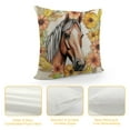 thumbnail image 4 of JEUXUS  Just A Girl Who Loves Horses Throw Pillow Cover,Horse Lover Gifts,Horse Rider Gifts for Girls Watercolor Floral Horse Decorative Cushion Cover for Sofa Couch Bed, 4 of 5