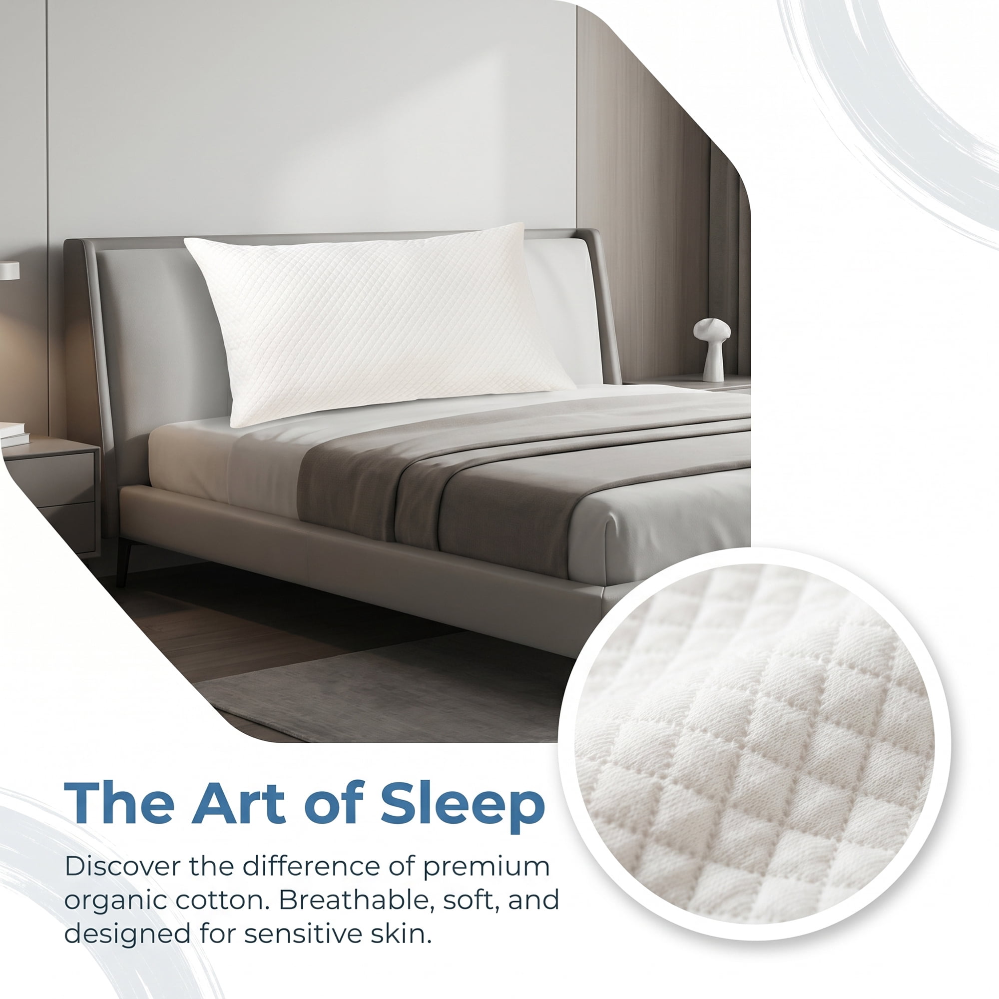 Unique Bargains Durable Waterproof Standard Size Zippered Pillow Protector White C