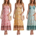 thumbnail image 4 of MesaSe Robe à Bretelles Sexy pour Femmes Imprimé Floral Sans Manches Col en V une Pièce, 4 of 4