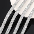 thumbnail image 3 of 2 Rolls Crystal Rhinestone Ribbon,Bexikou Shiny Rhinestone Ribbon Resin Ribbon,Self-Adhesive Crystal Rhinestone Ribbon Bling Ribbon for Art Craft DIY Party (Total 6 Yards), 3 of 7