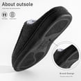 thumbnail image 5 of Pmoiste Fuzzy House Slippers for Men Comfy Memory Foam Non Slip Warm Winter Slip On Slipper, 5 of 7