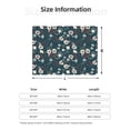 thumbnail image 5 of Yiaed Vintage Floral Print Blanket Throw Blanket Soft Cozy Flannel Blanket for Home Bed Sofa Couch Chair-40"x30", 5 of 6