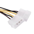 thumbnail image 5 of 2X Adaptador de Cable de Conector de Alimentación de Tarjeta Gráfica PCI-E Molex IDE Dual de 4 Una 6, 5 of 5