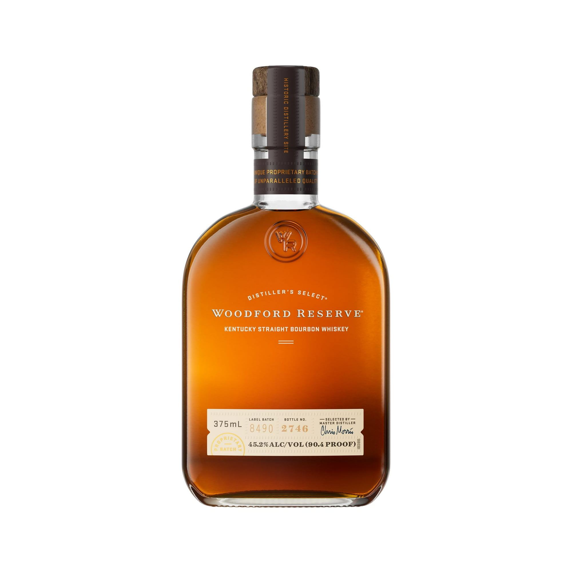 Woodford Reserve Kentucky Straight Bourbon Whiskey, 375 ml Bottle, 90.4 Proof