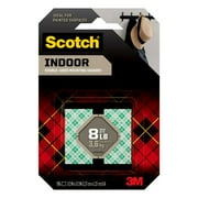 Scotch Permanent Mounting Squares, .5" x .5", Holds 1/2 lb., 96 Pieces