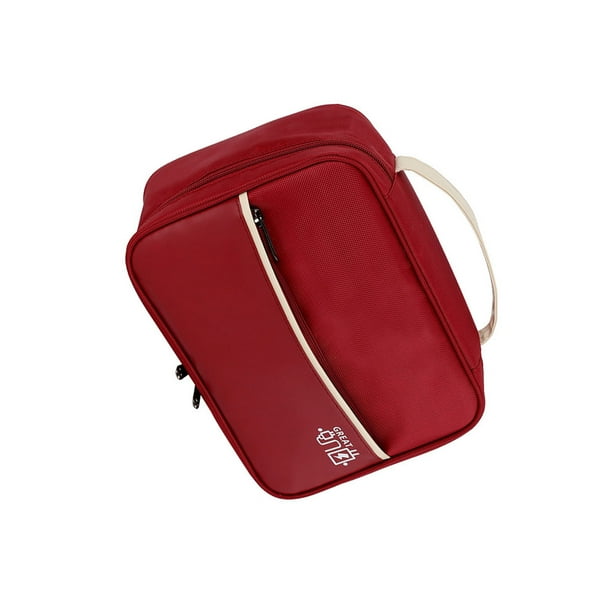Estuche de cable de carga Billuyoard Bolsa de transporte Organizador de dispositivos electrónicos Vino rojo