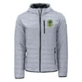 thumbnail image 2 of Men's Cutter & Buck Gray Nashville SC Rainier PrimaLoft- Eco Full-Zip Hoodie Jacket, 2 of 3