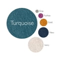 thumbnail image 4 of 596320 Laraline Vintage Medallion Collage Faded Turquoise Area Rug 5'3"x7'7", 4 of 9
